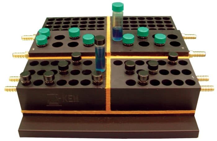 Multi-temperature Zoned Reaction Blocks